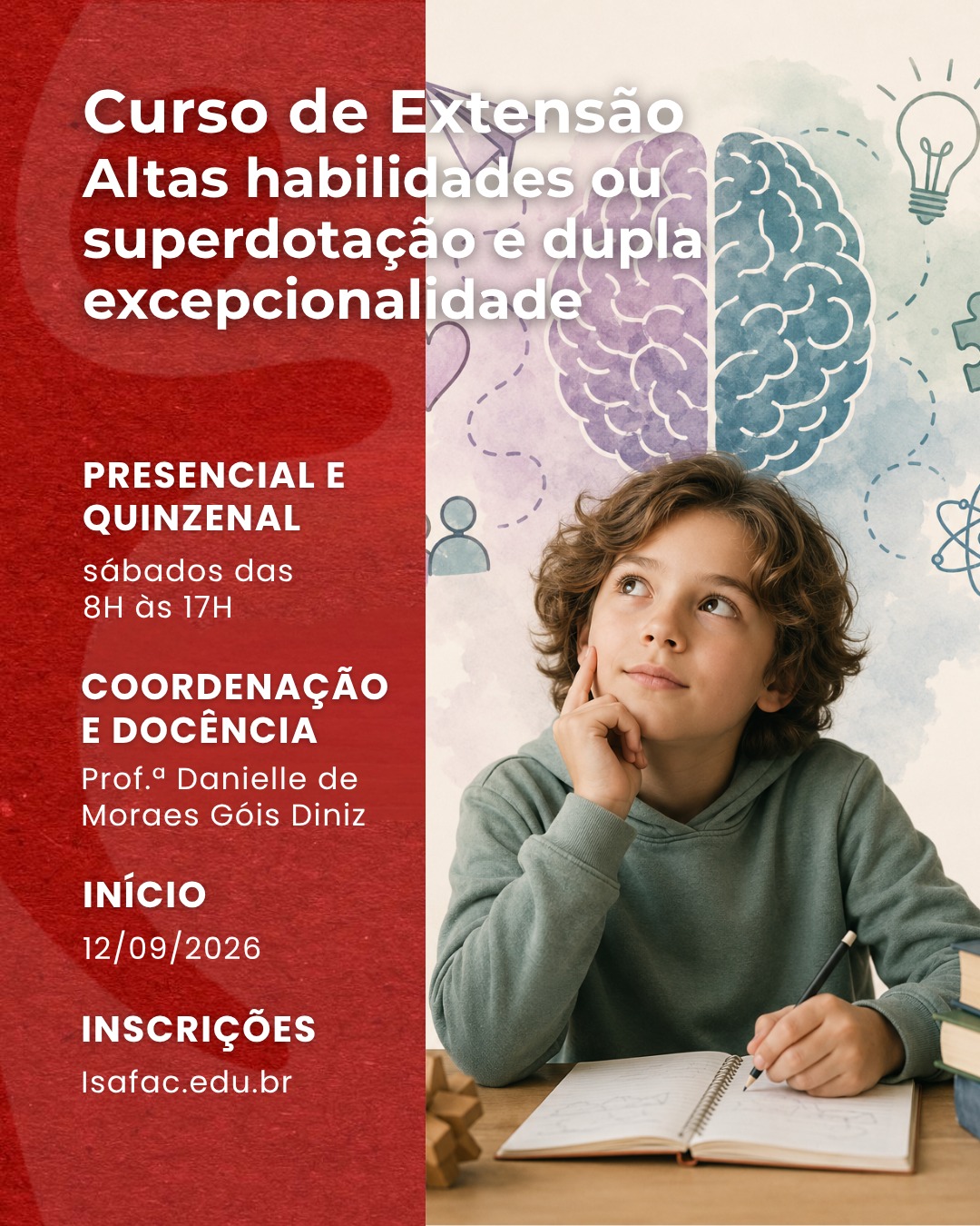 Curso de Extensão em Altas Habilidades ou Superdotação e Dupla Excepcionalidade