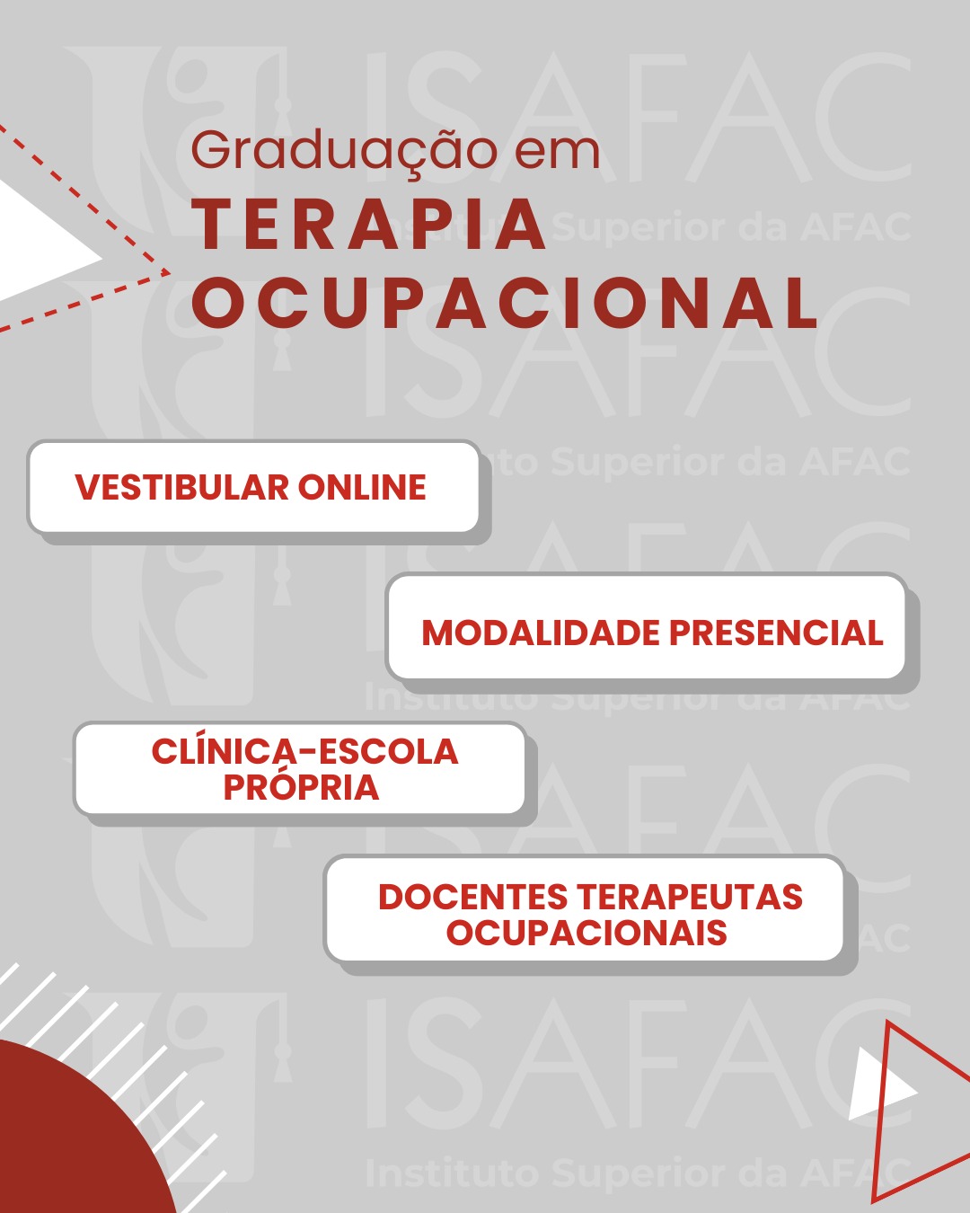 Iscrições Vestibular 2025-2 - Terapia Ocupacional